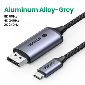 UGREEN 2M 8K 60Hz 16K 30Hz Type C to DP Cable for Samsung Note 20/iPad pro/Samsung/Huawei P30