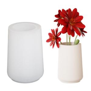 Customizable Round Sturdy Silicone Mould for Craft Supplies Flower Pots and Pen Holders from Resin Decoration