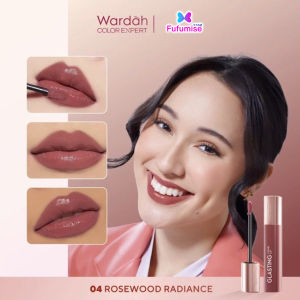 WARDAH Glasting Liquid Lip | Hi-Pigmented Glass Color | Ringan | Tidak Lengket | Transferproof