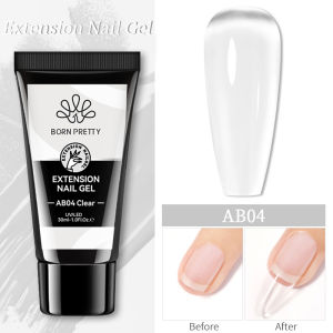 BORN PRETTY 30g Super Crystal Extension Gel natural nails extension nail forms extension nail molds extension building nail apex stick rhinestone 3D Modeling