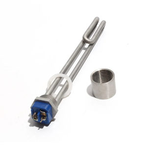 Lujinxun 220V-240V Heating Element 1"BSP NPT DN25 Screw in Type Water Immersion Heater for Water Boiler All 304SUS
