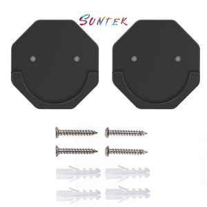 【Nuvio】 Suntek CLEOES ราวแขวนฝักบัวแบบถาวรกาวอุปกรณ์ห้องน้ำที่วางราวม่านติดตั้งง่ายไม่มีการเจาะ/เปิดด้วยสกรูติดผนัง 2 ชิ้น Home Hotel ที่วางเสาม่าน/หลากสี