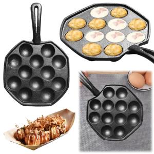 [ VKTECH ] 12 Holes Baking Forms Pan Non Stick Octopus Ball Baking Tray Kitchen Tools