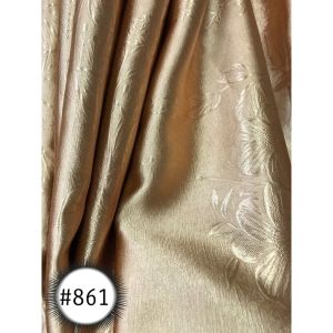 ผ้าม่านโทนสีทอง ลายใบไม้ใหญ่ ผ้าม่านกั้นห้อง ผ้าม่านกั้นแอร์ ม่านทึบกันแสง Blackout ม่าน HomePro ม่านกันแสง ม่านประตู ม่านหน้าต่าง ผ้าม่าน ม่านกั้นห้อง ม่านกั้นแอร์