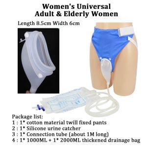 ซิลิโคนปัสสาวะพร้อม Pee Catheter 1000Ml 2000Ml สำหรับชายที่มีอายุมากกว่าผู้หญิง Bedridden Urinary Incontinence ผู้ป่วย