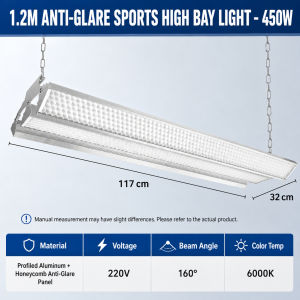 2026 New 3 Way Install LED High Bay Light Suspended Ceiling Wall Mount Warehouse