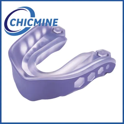 Chicmine Teeth Holding Mouthguard for Optimum Comfort Upper Bracket Protection Mouthguard with Vents for Comfort Professional Soft Eva Mouth Guard for Boxing Football Rugby Basketball for Adults for Asia