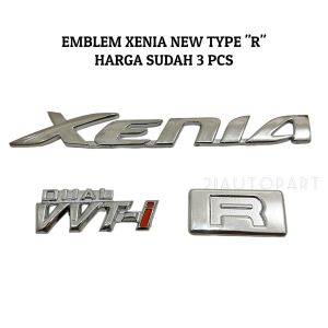 Emblem Xenia New Type "R" Full Chrome Harga Sudah 3 PCS