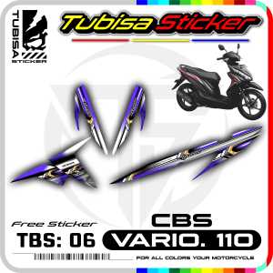Striping Vario 110 - Stiker Sticker Striping Variasi Motor Vario 110 Cbs. TBS.06