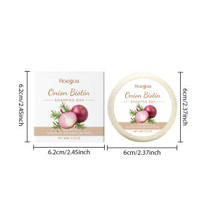 codRed Onion Biotin Shampoo Bar With Rosemary Extract Gentle Anti-dandruff Oil Control Refreshing Scalp Cleansing Hair Care Bar