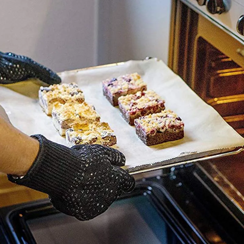 WALFOS Pair Extreme Heat Resistant BBQ Gloves Grill Gloves