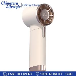 Portable Handheld Turbo Fan Personal Hand Fan High Speed Desktop Fan USB Rechargeable for Outdoor Activities Working