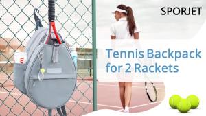 สายรัดกระเป๋าเทนนิส 2 ขาตั้งไม้เทนนิส กันน้ำ PU กระเป๋าใส่ไม้เทนนิสหนังสำหรับผู้ชายและผู้หญิง กระเป๋าสะพายข้างแบบสลิง กระเป๋าเป้กีฬาสำหรับเทนนิส 、 ปิกเกิลบอลและแบดมินตัน ของขวัญเทนนิส