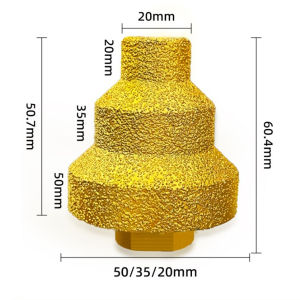 20-35-50mm Diamond Chamfer Countersink Bits Angle Grinder Hole Saw M10/14 Thread for Tile Concrete