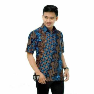 (COD)Kemeja Batik Pria Mewah | Baju Kemeja Batik Pria Lengan Pendek Modern | Batik Cowok Terbaru