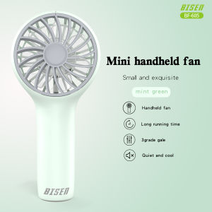 BISEN BF-605 Portable Mini Fan USB Rechargeable Handheld Fan Fan Foldable Desktop Fan