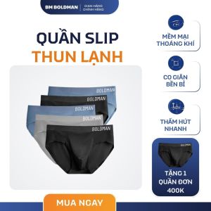 Combo 5 Quần lót nam tam giác SLIP không viền thun lạnh quần sịp nam tam giác BM BOLDMAN