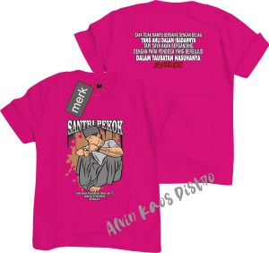 Akd Kaos Atasan Dtf Santri Pekok Kaos Santri kata2 Bagus Kaos Murah Kaos Distro Bandung Kaos Katun Distro Hitam Putih