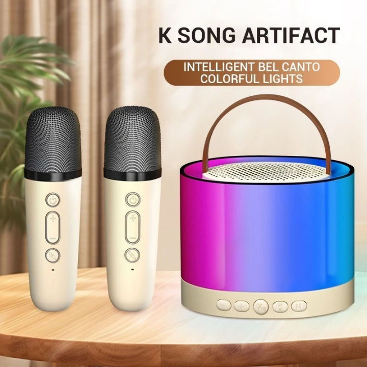K52 Mini Karaoke Wireless Audio Speaker Bluetooth Microphone Portable ...