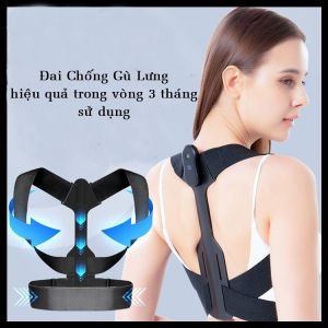 Đai Chống Gù Lưng Có Thanh Trợ Lực Kèm Hệ Thống Nhắc Nhở Rung Thông Minh DD306