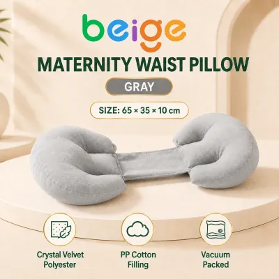 U-Shaped Pregnancy Pillow 3-in-1 Bamboo Cover Full Body Support & Cooling for Humid PH | Removable Washable 1.8m Length