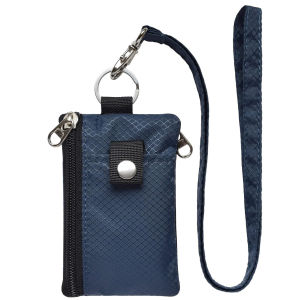 Mini ins Wallet ID Badge Holder Waterproof Nylon Zipper Pouch and Lanyard Student Bus Transfer Cards Cash Coin Travel Bag RFID Blocking