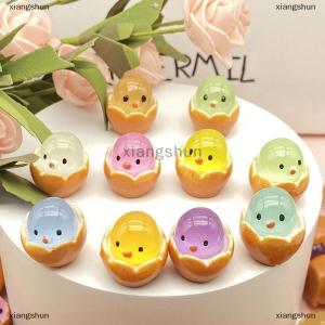 [COD] xiangshun 20ชิ้นลูกไก่ไข่อีสเตอร์ตกแต่งภูมิทัศน์ไมโครเรืองแสงเครื่องประดับไข่อีสเตอร์ของเล่นเด็กแปลกใหม่ของตกแต่งอีสเตอร์ของขวัญ DIY