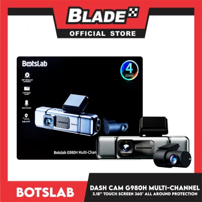 Botslab Multi-Channel DVR G980H 3.18 Touch Screen Car Dash Camera 360Degree All Around Protection