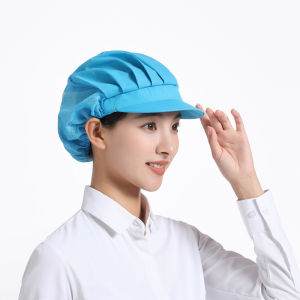 Breathable Kitchen Chef Hat Dustproof Food Service Catering Waiter Work Cap Workshop High Durability Ergonomic Practical Daily Utility