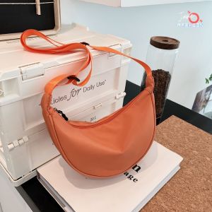 Tas Selempang Nylon Wanita Casual Half Moon Belt Korea Fashion JOFTS210