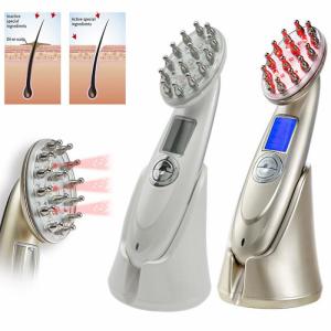 Agdoad RF Hair Growth Massage Comb Anti Hair Loss Therapy Infrared Red Light EMS Scalp Massager Hair Care Brush