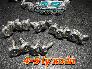 ốc salaya 4li nhuyễn 5 li xoắn mẫu v2 dù thái gắn dàn áo bợ cổ cho các dòng xe yamaya Honda