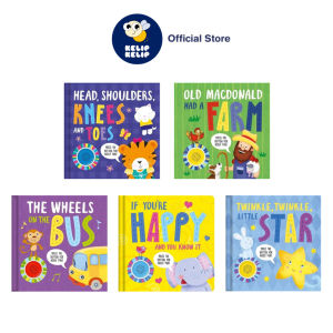 5 Sound Books Favourite Nursery Rhymes Gift Set To Sing Along For Toddlers