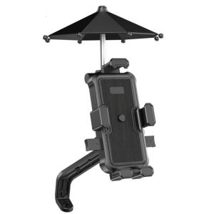 360 Degree Rotating Motorcycle Phone Holder Handlebar/Rearview Mirror Mounted Cellphone Cradles Stand for Scooter Bike