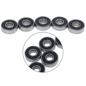 LEI 5Pcs Black ABEC-7 608RS Skateboard Roller Sealed Ball Bearings 8x22x7mm