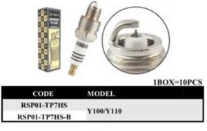 TOBAKI RACING DOUBLE & SINGLE RACING SPARK PLUG IRIDIUM Y15 / Y16 / LC135 / RXZ / RS150 / RSX / VARIO / EX5 / KRISS