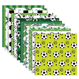 24 Sheets Scrapbooking Decorative Paper Football Themed Journal Decoration Paper for Scrapbooking Planner Album Wrapping