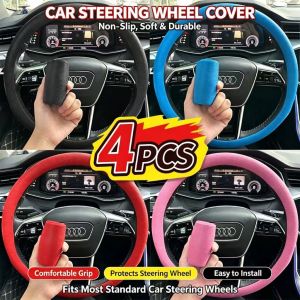4Pcs MOTUS Automotive Silicone Steering Wheel Cover Car Universal Elastic Texture Soft And Multi-color