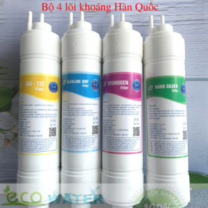 [Xả kho 3 ngày] Bộ 4 lõi tạo khoáng Hàn Quốc - Tặng kèm cút T cút đấu nhanh dây phi 6 _ Ecotk0025