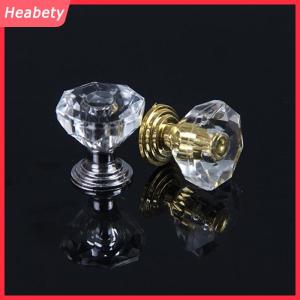 Heabety 10 cái núm Pha Lê Acrylic tay nắm kéo ngăn kéo tủ bếp núm cửa tủ kim cương