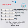 Móc treo quần áo inox sus 304 bóng cao cấp- móc áo kiểu hàng dày thủ công tỉ mỉ Rina. 