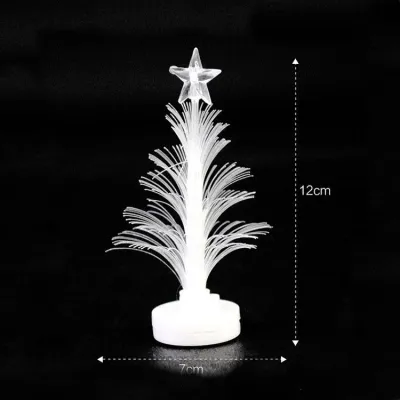 NEW Colorful LED Fiber Optic Nightlight Christmas Tree Lamp Light Children Xmas Gift Mini Table Christmas Tree Decor - intl