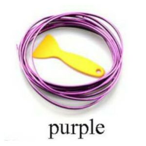 3Meter Car Interior Line Gap Grid DF Chrome Strip Dashboard Lining Door Aircond Panel Edge Wire Free Tool Decoration
