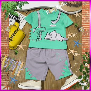 [Nhập RS0822 giảm 30k cho đơn 99k][Cao Cấp Cực Đẹp]Đồ Bộ Bé Trai Size Đại 10kg-40kg Thun Cotton Co Giãn 4 Chiều Mềm Mịn Siêu Mát-1533/4