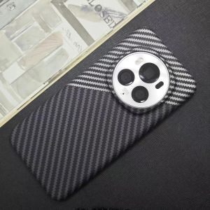 For Honor Magic 6 Pro Case Striped PC Carbon Fiber Frameless Hard Cover For Honor Magic6 Pro Simple Shell Dustproof Bumper