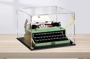 Acrylic Display Case Box 21327 Typewriter Typing Machine (Only display case box No blocks Model)