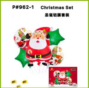 5in1 Christmas Foil Balloon Party Decoration Set Party Needs Festive Decorations