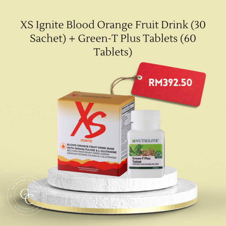 Amway Set Dua Beradik Turbo Set Kurus ( XS Ignite Blood Orange Fruit