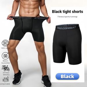 FINETOO Mens Basketball Base Pants Compression Shorts High Elasticity Quick Dry Workout Gym Running Train