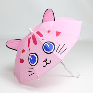 Kid Cartoon Umbrella Animal Creative Small Umbrella 3D Ear Modeling Umbrella for Boys Girls All-Weather Umbrella